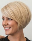 Platinablonde bob