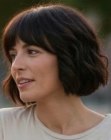 Korte brunette bob