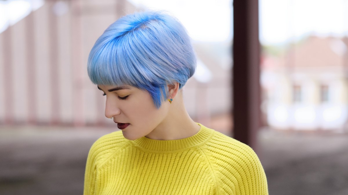 Permanente blauwe haarkleuring kleurspoelingen voor een durend resultaat