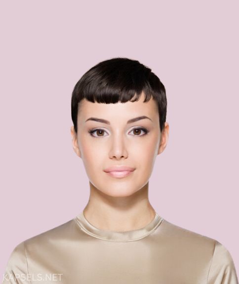 Geometrische pixie cut