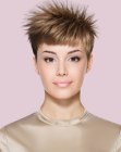 Stekelige pixie cut